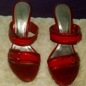 Red Sling Backs